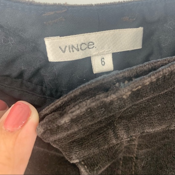 Vince Dark Brown Corduroy Skinny Pants Sz 6 - Picture 2 of 7